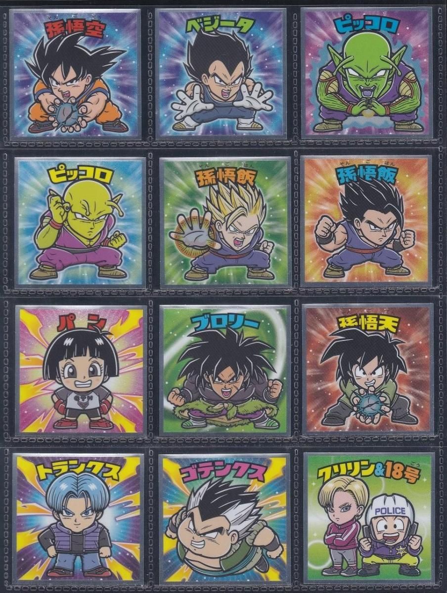ドラゴンボールマン超SHコレクターシール 24種コンプ