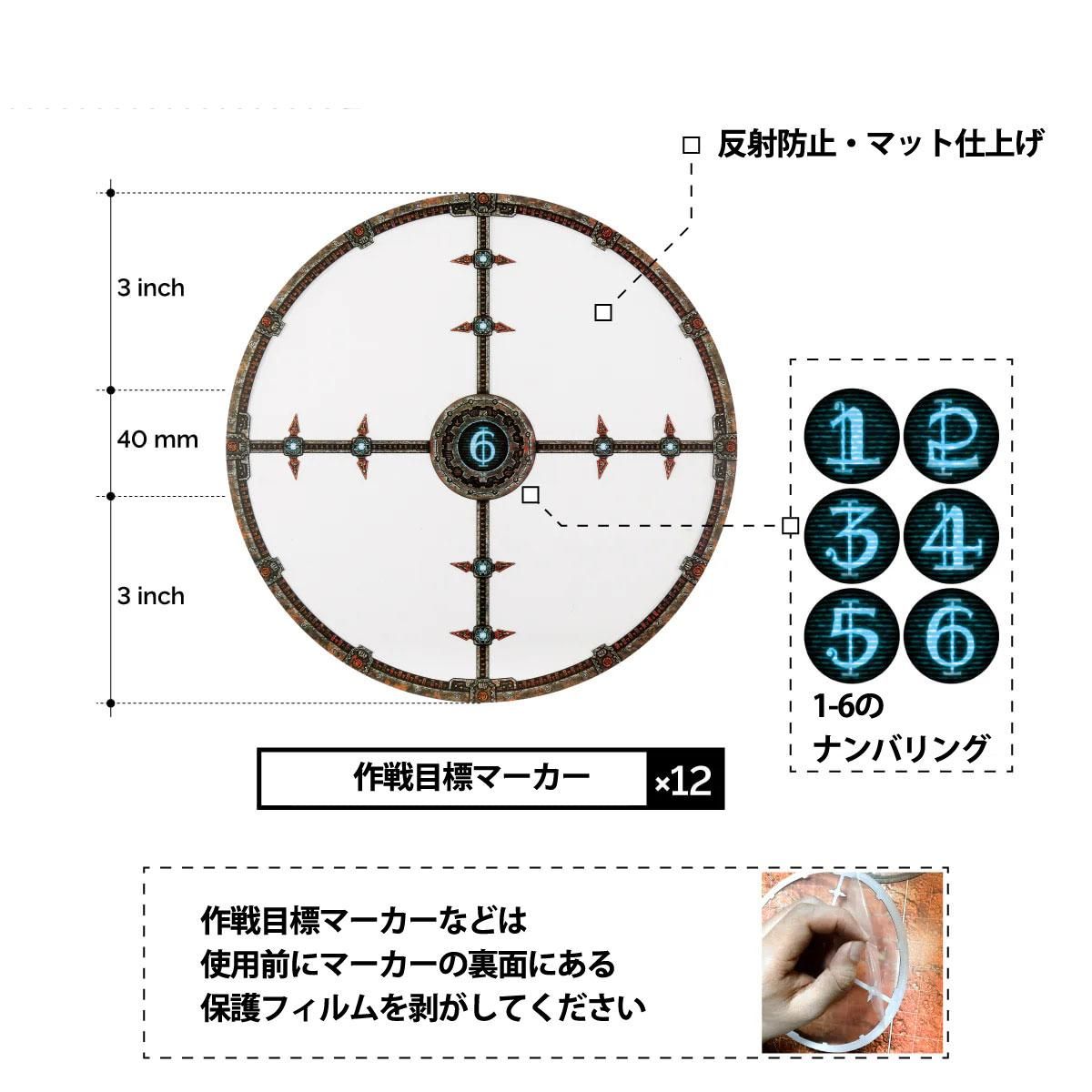 フルカラーMDFテレイン ウォーハンマー40000 廃墟テレインセット