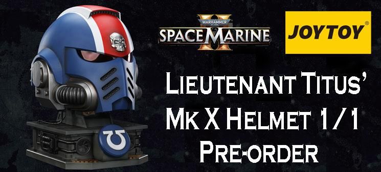 Space Marine 2 Lieutenant Titus’ Mk X Helmet