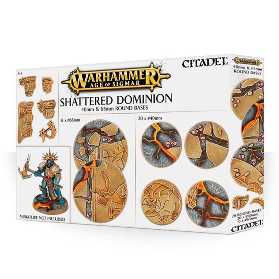 【ウォーハンマー AGE OF SIGMAR】SHATTERED DOMINION: 65&40MM ROUND  シャッタード・ドミニオン：65&40mmラウンドベース 66-97 - ウォーハンマー＆ボードゲーム ショップ TORAYAMA