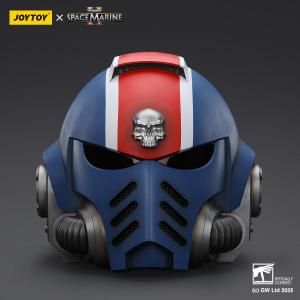 予約終了【JOYTOY】ウォーハンマー 40000 1/1 ウルトラマリーン レフテナント タイタスのMKXヘルメット