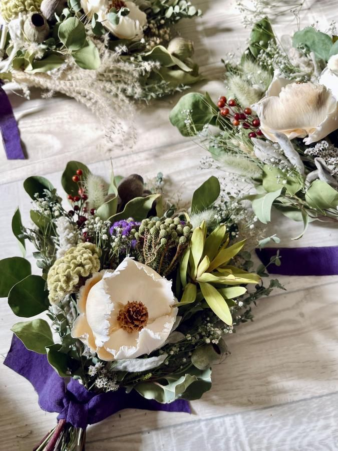 uraraca～花便り～ art No.10】ドライフラワー スワッグ ミモザ