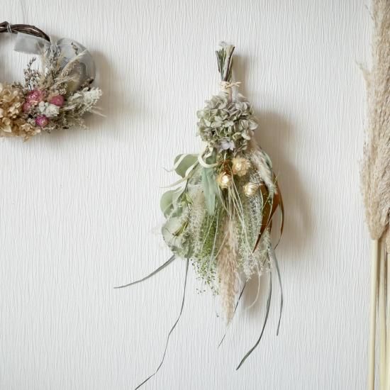 お正月飾り】スワッグにもなるしめ縄飾り・末広がりのかたち