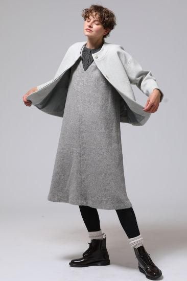 Crespi(クレスピ) インポートヘリンボーン ジャンパースカート