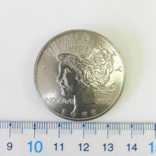 コンチョボタンPeace coin/35mm/色:ZN/素材:ハイキャスト/足つき/レザークラフト・財布などの装飾に最適