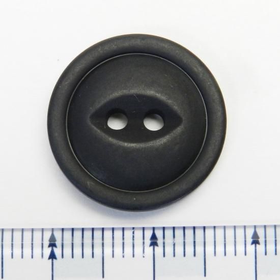 10個入]黒色系猫目ボタン/18mm/2穴/コート袖口やカーディガンに最適