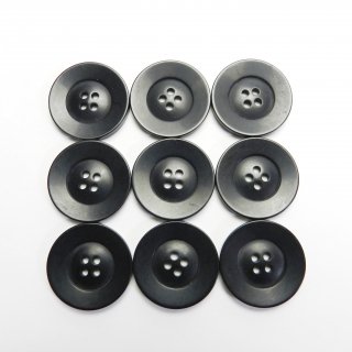 黒色ボタン/23mm/4穴/コートやハンドメイドに最適