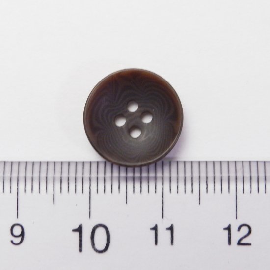 半ツヤの茶色系ナット調ボタン/13.5mm/4穴/カジュルシャツやカーディガン、ニットに最適
