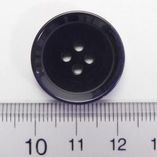 大型の水牛調黒色系組み合わせボタン/24mm/4穴/コートやニット