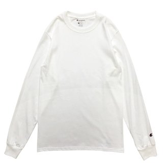 CHAMPION 6oz HEAVY WEIGHT LS TEE WHITE