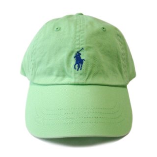 POLO RALPH LAUREN 6 PANEL CAP LIME ROYAL