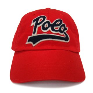 POLO RALPH LAUREN OLD LOGO 6 PANEL CAP RED