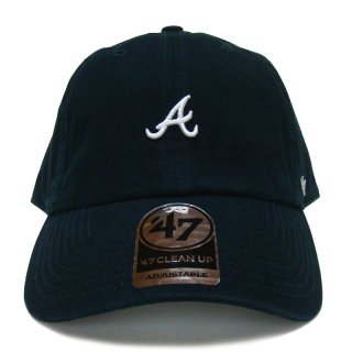 47 BRAND ATLANTA BRAVES CENTERFIELD CLEAN UP TWILL CAP NAVY