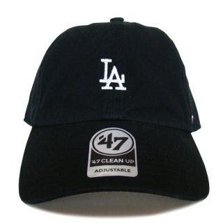 47 BRAND LOS ANGELS DODGERS CENTERFIELD CLEAN UP TWILL CAP BLACK