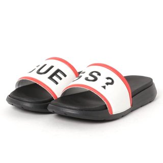 GUESS BEACH SLIDES WHITE