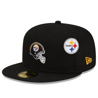NEW ERA X JUST DON X NFL 59FIFTY FITTED PITTSBURGH STEELERS BLACK