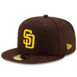 NEW ERA 59FIFTY MLB ON FIELD HOME SAN DIEGO PADRES  BURNT WOOD