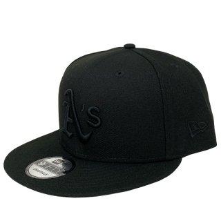 NEW ERA 9FIFTY OAKLAND ATHLETICS BLACK BLACK