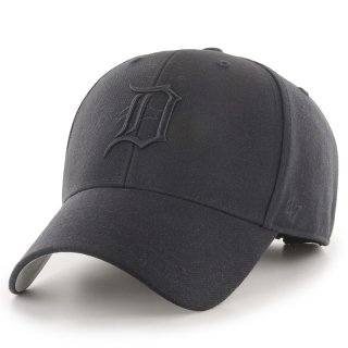 47 BRAND DETROIT TIGERS MVP CAP BLACK BLACK