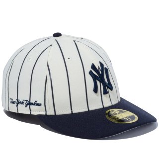 NEW ERA LP 59FIFTY MLB 2-TONE NEW YORK YANKEES WHITE NAVY STRIPE