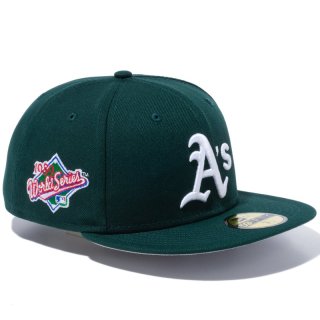 NEW ERA 59FIFTY MLB SIDE PATCH COLLECTION OAKLAND ATHLETICS DARK GREEN