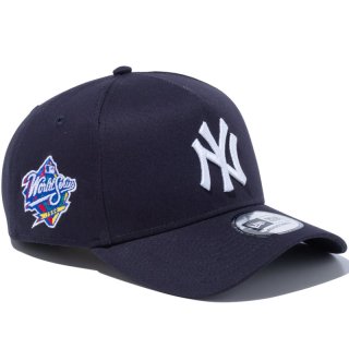 NEW ERA 9FORTY A-FRAME MLB SIDE PATCH NEW YORK YANKEES NAVY(WORLD SERIES)