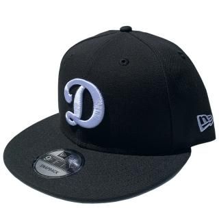 NEW ERA 9FIFTY LOS ANGELES DODGERS SCRIPT LOGO BLACK WHITE