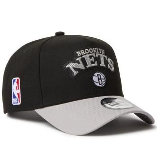 NEW ERA 9FORTY A-FRAME NBA RHINESTONE BROOKLYN NETS BLACK GREY