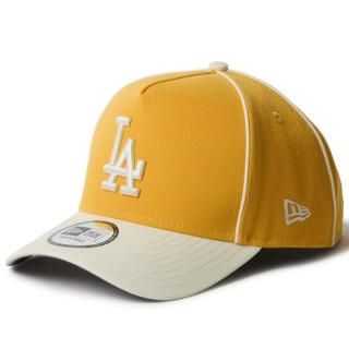 NEW ERA 9FORTY A-FRAME MLB PIPING 2 TONE LOS ANGELES DODGERS GOLD CHROME