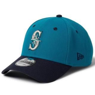 NEW ERA 9FORTY MLB 2-TONE WOVEN LABEL SEATTLE MARINERS SHARK TEAL NAVY