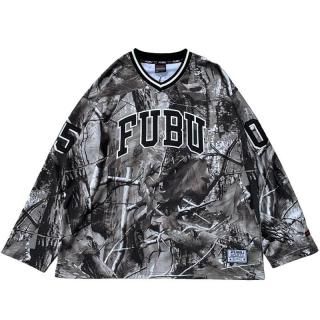 FUBU REAL TREE HOCKEY SHIRTS GREY