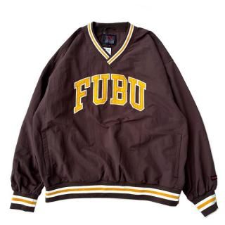FUBU NYLON PULLOVER BROWN