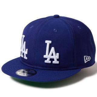 NEW ERA 9FIFTY SOFT BUCKRAM MLB DOUBLE LOGO LOS ANGELES DODGERS COOPERSTOWN DARK ROYAL WHITE