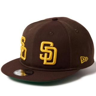 NEW ERA 9FIFTY SOFT BUCKRAM MLB DOUBLE LOGO SAN DIEGO PADRES COOPERSTOWN BURNT WOOD
