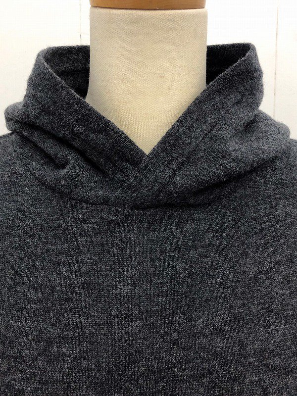 MERINO WOOL ELBOW PATCH HOOD PULL OVER
