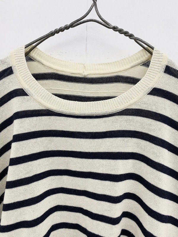 FLAIR BORDER KNIT PULL OVER
