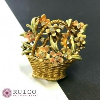 BSK ブローチ フラワー モチーフ - RUICO ACCESSORIES