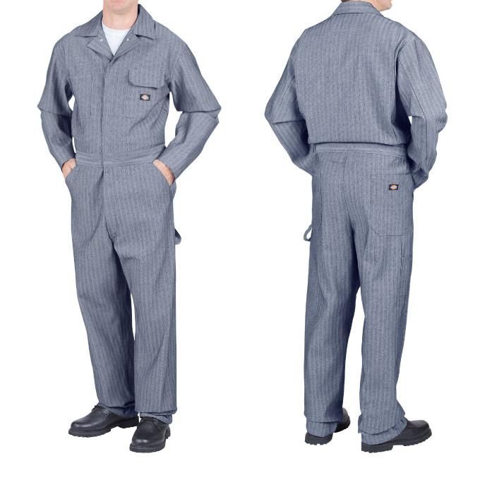 Dickies Fisher Stripe Coverall #48977FS フィッシャー Dickies Fisher Stripe Coverall #48977FS フィッシャー