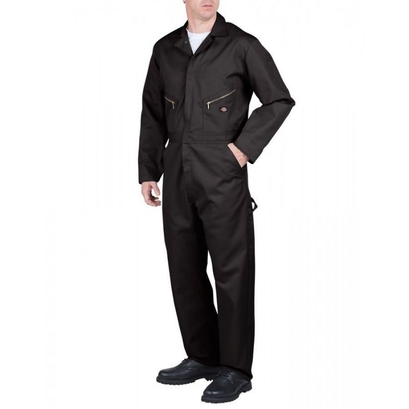 Dickies Black Coverall #48799BK ブラックコットンブレンドカバーオール (つなぎ ブラック）