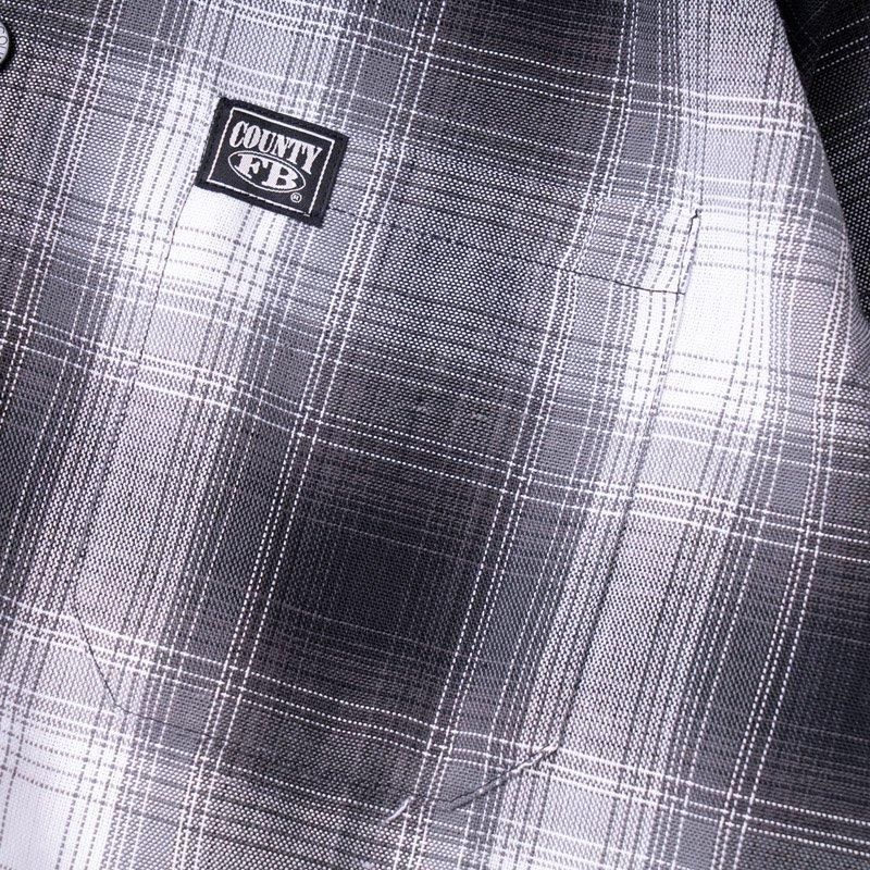 FB County Long Sleeve checker Flannel Shirts FBカウンティ オンブレ