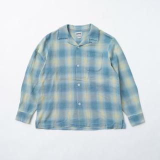 <img class='new_mark_img1' src='https://img.shop-pro.jp/img/new/icons1.gif' style='border:none;display:inline;margin:0px;padding:0px;width:auto;' />HOUSTON ҥ塼ȥ INDIGO HB OMBRE CHECK L/S SHIRT / ǥإܡĥ륪֥졼åĹµġHOUSTON41164