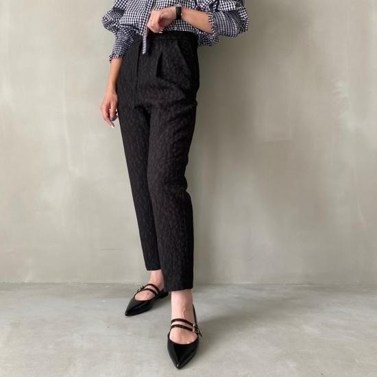 jacquard pants(BK) - HOWDY. jacquard pants(BK) - HOWDY.