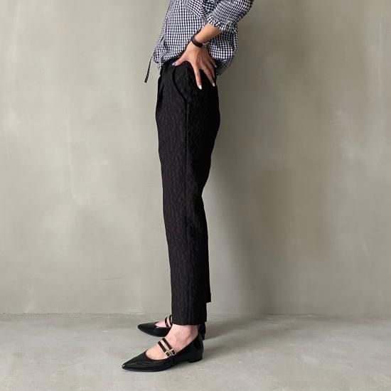 jacquard pants(BK) - HOWDY. jacquard pants(BK) - HOWDY.