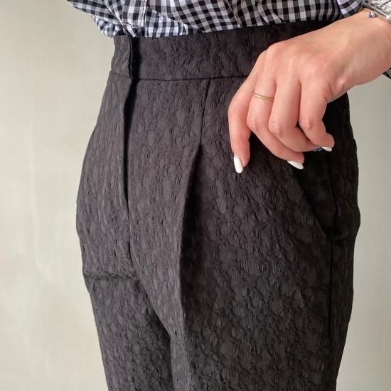 jacquard pants(BK) - HOWDY. jacquard pants(BK) - HOWDY.