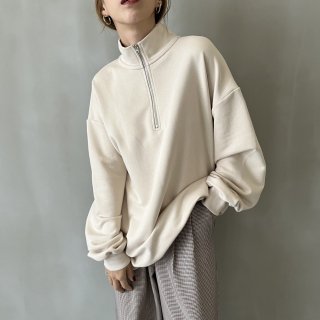 <img class='new_mark_img1' src='https://img.shop-pro.jp/img/new/icons56.gif' style='border:none;display:inline;margin:0px;padding:0px;width:auto;' />half zip sweat(ivory)