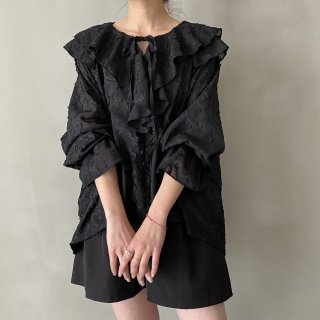 <img class='new_mark_img1' src='https://img.shop-pro.jp/img/new/icons8.gif' style='border:none;display:inline;margin:0px;padding:0px;width:auto;' />big frill collar blouse(black)