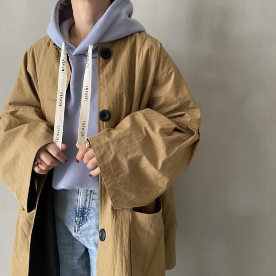 reversible bell sleeve coat - HOWDY.