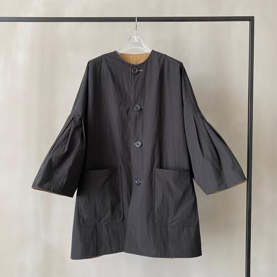 reversible bell sleeve coat - HOWDY.