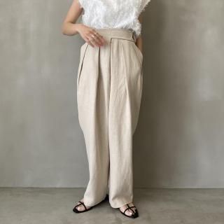 <img class='new_mark_img1' src='https://img.shop-pro.jp/img/new/icons8.gif' style='border:none;display:inline;margin:0px;padding:0px;width:auto;' />linen pettan tuck pants