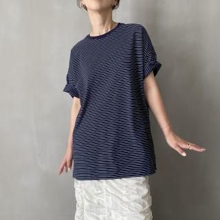 <img class='new_mark_img1' src='https://img.shop-pro.jp/img/new/icons8.gif' style='border:none;display:inline;margin:0px;padding:0px;width:auto;' />simple border Tee(navy)